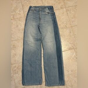 American Eagle Outfitters Blue Wide Leg Jeans